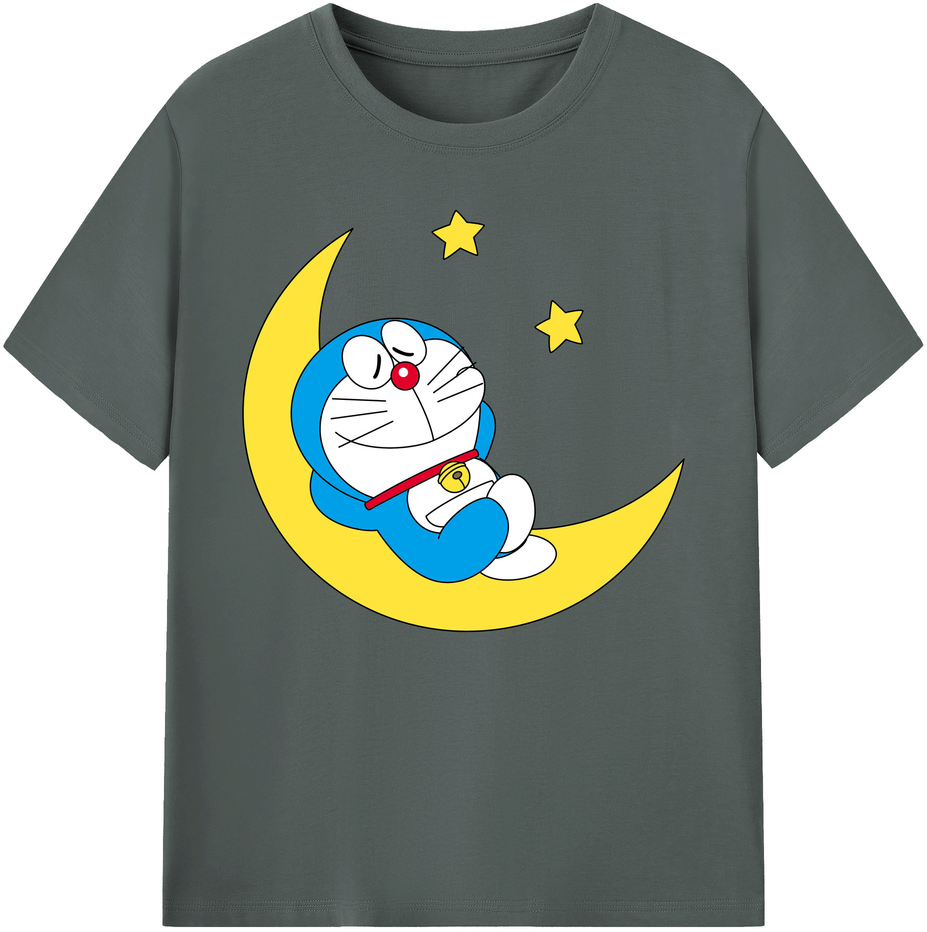 （画像用） ドラえもん Doraemon 綿100％ メンズ半袖Tシャツ｜肌触りやわらか＆通気性